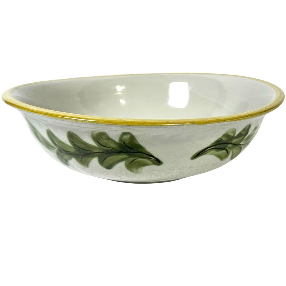 Louisville Stoneware Retired Yellow Country Flower Large 15" Serving Bowl-Rare! - Picture 5 of 7